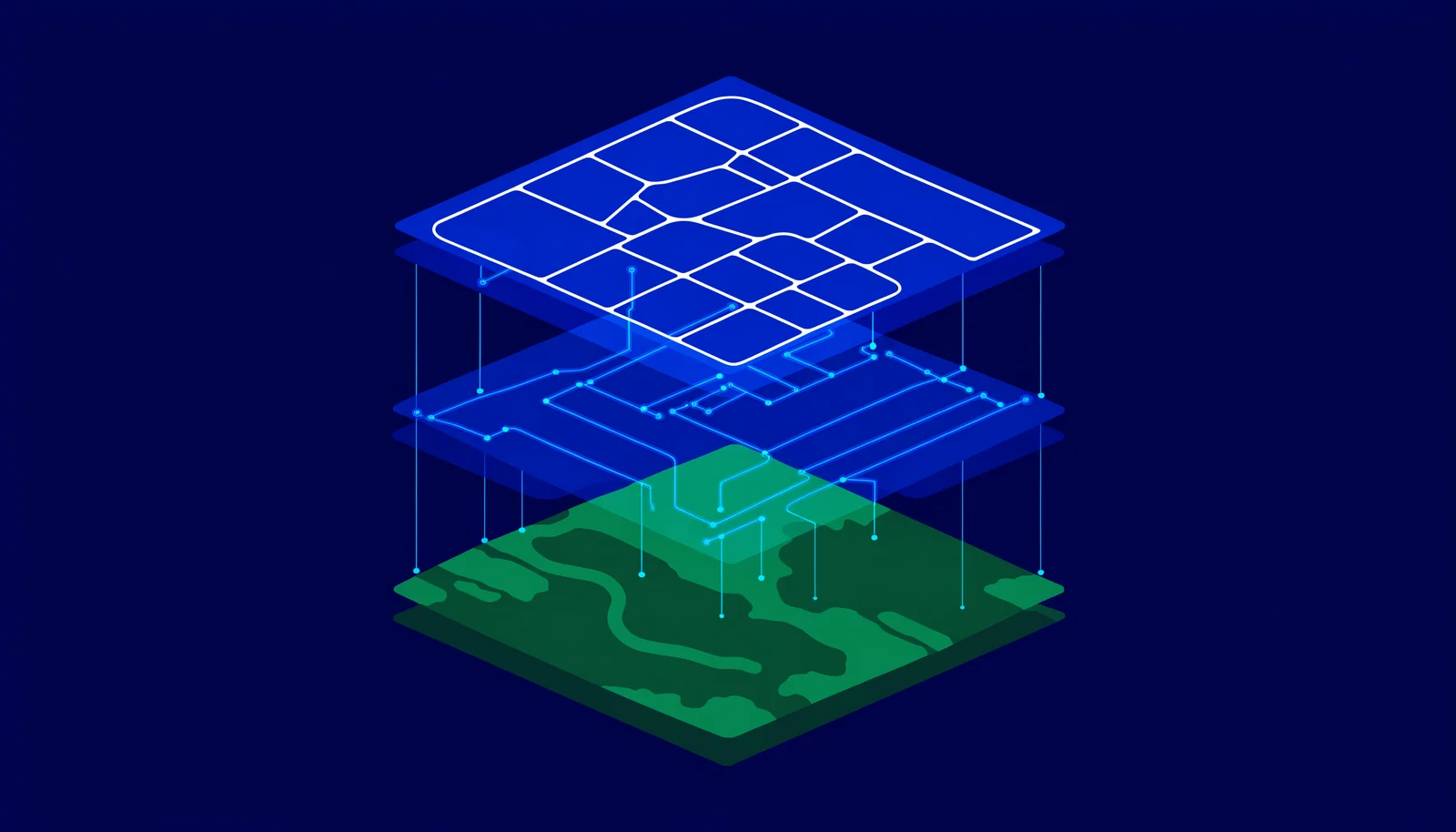Ilustrace vrstev geografického informačního systému